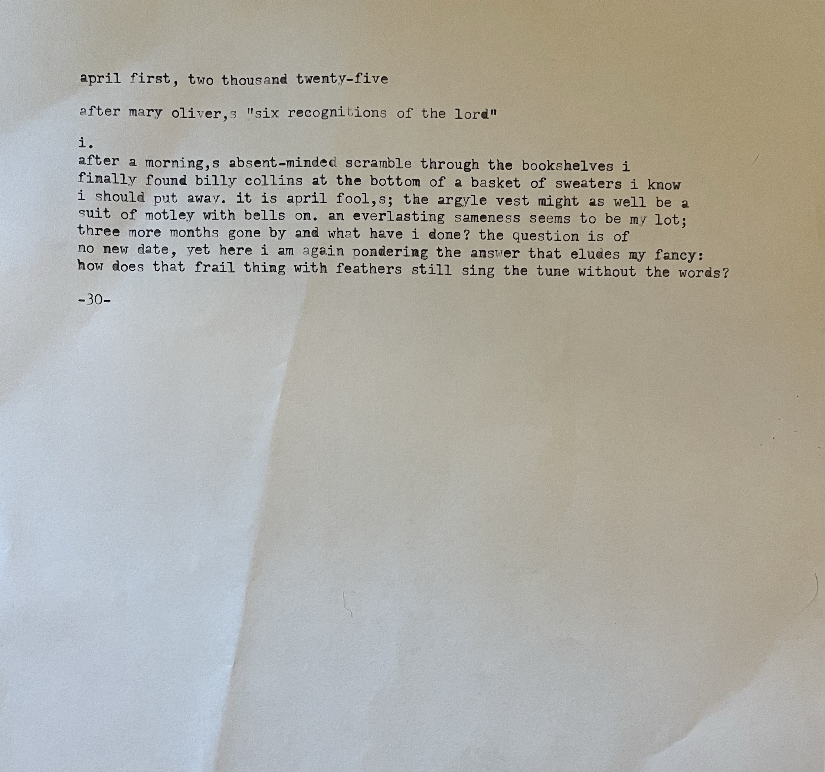 “i know a lot of fancy words”